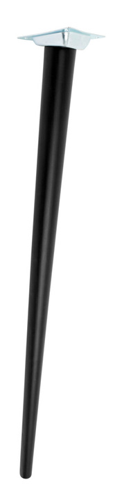 Bordsben Ø45–25 mm x 80 cm Bok Konisk Svart Home>it